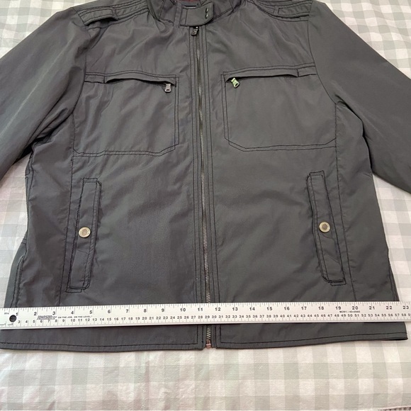 PAOLETTI Firenze men windbreaker jacket coat grey stylish luxury wind breaker XL - Picture 13 of 16